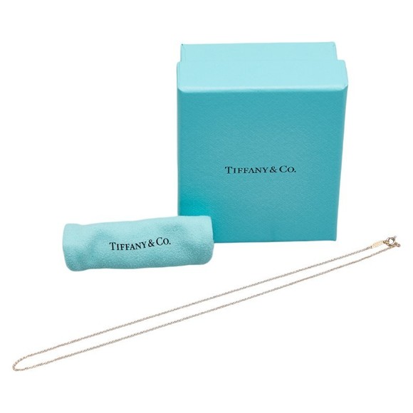 Tiffany Chain Necklace Pink Gold